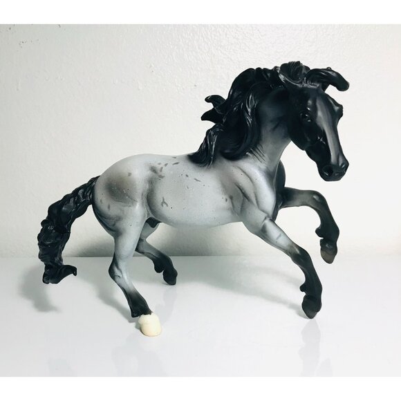 Breyer Nokota Horse Blue Roan Mustang #1279 2007 Benefit Model Figure Gray Black - Picture 1 of 9